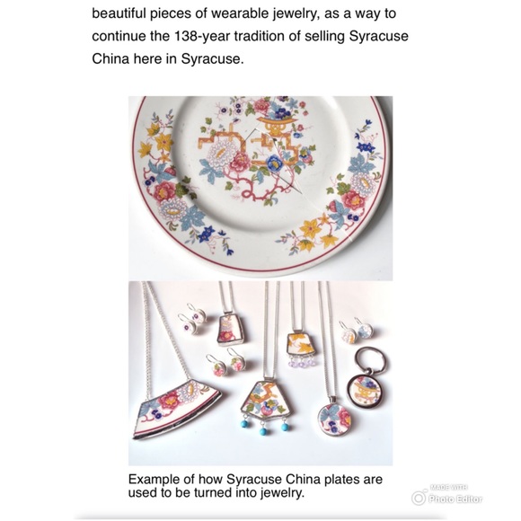 🦚 HP! 4 Syracuse China Blossom Floral Plates. Vintage USA - Picture 7 of 7